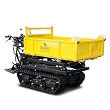 BAMATO Mini Raupendumper MTR-1000PROL mit Liftfunktion | 1000kg Zuladung | 9 kW Leistung | 155mm Bodenfreiheit | Raupendumper Dumper mit Lift Minidumper