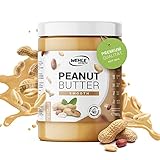 Erdnussbutter Natürliche Peanutbutter Ohne Zusätze. Erdnussmus Ohne Salz, Zucker, Palmfett - Wehle Sports (Smooth, 1 KG)