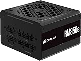 Corsair RM850e (2023) Vollmodulares, Geräuscharmes ATX-Netzteil - 3.0- Und PCIe 5.0-kompatibel - 105°C-Kondensatoren - 80 Plus Gold-Effizienz - Modern Standby-Unterstützung - Schwarz