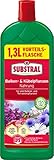 Substral Balkon und Kübelpflanzen Nahrung, Flüssigdünger für alle Blühpflanzen, mit natürlichen Biostimulanzien, 1,3 L