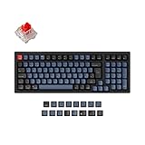 Keychron K4 Pro Wireless benutzerdefinierte mechanische Tastatur, 96% deutsches DE ISO-Layout QMK/VIA Programmierbare RGB-Hintergrundbeleuchtung mit Hot-Swap-fähigem Keychron K Pro Rot-Schalter