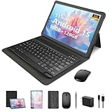 NRKDUBQ 27,9 cm (11 Zoll) Android 15 Tablet mit Tastatur, 20 GB RAM 128 G Speicher, 2025 neuestes Cellular Tablet 4G LTE T-Moblie Phablet, T615 Octa-Core 8000 mAh, 13 MP + 5 MP Kamera, 5G WiFi