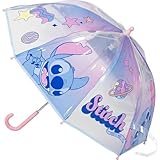 Disney Regenschirm für Kinder mit Frozen, Mickey, Minnie und Stitch – Kinderschirm wind- und wasserfest mit buntem Design und ergonomischem Griff