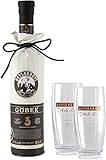 RAKI Beylerbeyi | Set aus 1 Flasche Türkischer Raki 100cl + 2 Raki-Gläser | Türkischer Brandy mit Anis aromatisiert - 100% frische Weintrauben - ohne Zuckerzusatz