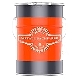 Dachfarbe 3 in 1 Dunkelblau 10L in seidenglänzend, für Metalldach, Blechdach, Eternit - Blechdachfarbe & Sockelfarbe, Metallschutzlack, Dachbeschichtung - BEKATEQ LS-580