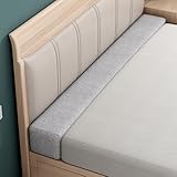 Bettbrücke Matratze Extender Füllstoff Zwischen Bett und Wand, Rechteck Kopfteilspaltabdeckung für Twin/Full/Kingsize -Bett, Mehrzweck-Bettbrückenkissen mit Reißverschluss (Color : Gray, Size : 200x