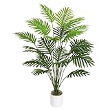 Tuocal 71CM künstliche Pflanze Große, Areca Palme Baum Gefälschte Palme im Topf Kunstpflanzen Faux Pflanze für Outdoor Indoor Home Garden Office Dekoration