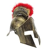 LRXIYODE Plastik Ritter Helm Cosplay Helm Karneval Party Erwachsene Einheitsgröße für Halloween Theater Aufführungen und Fotosessions