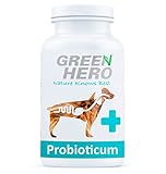 Green Hero Probioticum für Hunde 120 Tabletten reguliert die Verdauung, baut die Darmflora auf und stärkt das Immunsystem Probiotika und Präbiotika zur Darmsanierung und Darmpflege