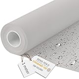 DreamRoots Segeltuch Wasserdicht - Polsterstoff Meterware 160 cm breit - Wasserabweisender Stoff 220 g/m2 600D - Markisenstoff Wasserdicht Meterware Blassgrau 1M