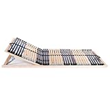 Eleganz Lattenrost 80x200 cm mit 42 Latten & 7-Zonen-Tilg - Ergonomische Matratzenunterlage für erholsamen Schlaf, ideal für Betten & Zubehör