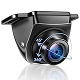 AHD 1080P Rückfahrkamera Auto 360°+90° Drehbar Metallgehäuse Universal Ruckfahrkamera mit Nachtsicht 170° Weitwinkel Rückfahrlinie IP69 Wasserdicht Auto-Rückfahrkamera Nachrüsten für Van SUV