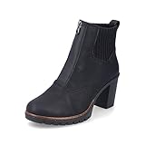 Rieker Damen Chelsea Boots Y2550, Frauen Stiefeletten,uebergangsschuhe,uebergangsstiefel,schlupfstiefel,hoch,stiefel,schwarz (00),42 EU / 8 UK