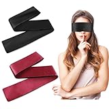 Prasacco 2 Stück Satin Augenbinde, Weiche Schlafmaske 150 x...