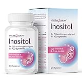 effective nature Inositol Tabletten - 120 Stk. - Bei Zyklusstörungen aufgrund des PCO-Syndroms - Myo und D-Chiro in idealer Kombination - 2000 mg pro Tag