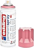 edding 5200 Permanent Spray - edel mauve matt - 200 ml - Acryllack zum Lackieren und Dekorieren von Glas, Metall, Holz, Keramik, Kunststoff, Leinwand - Lackspray, Acrylspray, Farbspray