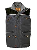 Arbeitsweste Berufsweste Herren Montageweste gefüttert Arbeitsbekleidung(BZRPRO) (3XL)