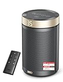 Dreo Energiesparender Heizlüfter, 34 dB Leiser 1500W Elektrischer PTC Keramik, Thermostat, Überhitzungs- & Kippschutz, 12 Std. Timer, Elektroheizung für Räume Schlafzimmer, Atom 316, Gold