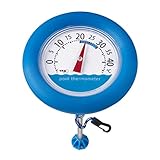 TFA Dostmann Poolwatch analoges Schwimmbadthermometer, 40.2007, geeignet für Schwimmbad und Teich, (L) 200 x (B) 200 x (H) 350 mm