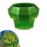12 Stück Schneckenkragen, Schneckenschutz aus Plastik, Schneckenschutzringe, Schneckenabwehr Schutzring, Schneckenschutzkragen, Schneckenring, Schneckenkragen für Ihre Salatpflanzen und Kohl