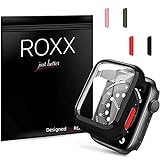 Roxx Hardcase Hülle mit 9H Panzerglas Front | Kompatibel mit Apple Watch 7 & 8 (45mm)