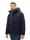 TOM TAILOR Herren 1039930 Winterjacke mit Abnehmbarer Kapuze, 10668-sky Captain Blue, XXL