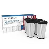 4 Filter für AEG CX7-2 X / QX8 Staubsauger (ersetzt AEF150) - Ersatzfilter/Filterset für Akkusauger