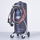 Mobiles Sandstrahlgerät mit Absaugung - 80 Liter Sandstrahlen Strahlkessel mit Zubehör