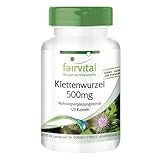 Fairvital | Klettenwurzel 500mg - Klettenwurzel + Zink - HOCHDOSIERT - VEGAN - 120 Kapseln - Burdock Root