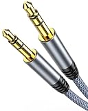 Highwings Aux Kabel 3,5mm Klinkenkabel -2M, Stereo Audio Kabel Klinke auf Klinke Nylon Geflochtenes Hochwertige Kabel für Kopfhörer, Auto, Handy, PC, Lautsprecher, Stereoanlagen, MP3-Player usw