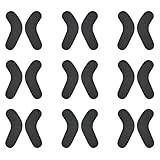 18stk Ski & Snowboard Boots Fitting Pads, 9x2,5x0,3cm Weiche Anpassungspads für Skischuhe Schaumstoffpolsterung Selbstklebende Schaumstoffpolster für Snowboardschuhe (Schwarz)