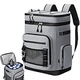 Isolierter Rucksack-Kühler – auslaufsichere weiche Kühltasche, Reise-Eisbrust-Rucksack | Langlebiges wasserdichtes Design, Outdoor-Picknick-Thema, verstellbare Schultergurte, gekühlt
