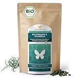 500g BIO Spirulina & Chlorella Presslinge, 1000 Tabletten 'a 500mg, 100% natürlich, rückstandskontrolliert, nach EU-ÖKO-Standard kultiviert und hergestellt, Rohkostqualität, ohne Zusätze (500g)