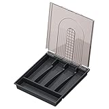 Gvvsjgdbis Tragbare Besteck-Aufbewahrungsbox, Versiegelt, Staubdicht, Besteck mit Deckel, Aufbewahrungsbox für Küchenlöffel, Messer