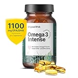 Original Röck Omega 3 Intense – 2000mg GoldenOmega® Premium Fischöl Kapseln – Hochdosiert 1330mg Omega-3 Tagesdosis (660 EPA & 440 DHA) – Kapselhülle aus reiner Fischgelatine – 90 Stück