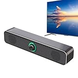 Ylnailky Laptop Lautsprecher - Monitor-Lautsprecher | Soundbar mit tiefen Bässen USB-Stromversorgung für Bühne Musik Klassenzimmer PC Auto Tablet TV Projektor Monitor Büro | für PC, Schreibtisch,