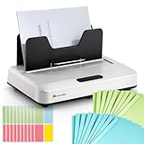 Mxmoonant Thermobindemaschine kein Vorheizen, max.500 Blatt, mit Kühlschlitz&Mikrowellenvibration, 3 Zeiteinstellungen für 315mm Bindelänge, A5/A4/A3(kurzer Rand) Dokumente, Berichte, Skripte