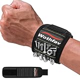 Geschenke für Männer, Magnetisches Handgelenkband mit 15 Magneten, Gadgets für Männer, Magnetische Werkzeugleiste zum Halten von Schraubenbohrern, Valentinstag/Geburtstags/Weihnachtsgeschenk für Ihn