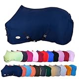 RL24 - Abschwitzdecke mit Kreuzgurt BASICLINE dunkelblau...