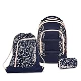 satch Pack Schulrucksack Set 3tlg. mit Schlamperbox und Sportbeutel (Bloomy Breeze)