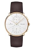 JUNGHANS Meister Fein Chronoscope Mega Solar Funkuhr Braun 059/7201.00