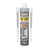 Isolbau SF 300 Injektionsmörtel 1 x 300 ml Montagemörtel, 4x Statikmischer - Verbundmörtel für Beton, Mauerwerk, Holz & Stahl