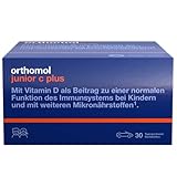 Orthomol junior C plus - mit Vitamin C als Beitrag zu einer normalen Funktion des Immunsystems - Waldfrucht-Geschmack - Kautabletten à 30 x Tagesportionen