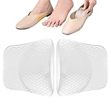 Gel Einlegesohlen Mit Fußgewölbe-Stütze - Wiederverwendbare Dicke Rutschfeste Gepolsterte Einlegesohlen - Damen Herren Hohes Gewölbe Einlagen Und Polster | Für Wandern Rucksackreisen Klettern Gehen Re
