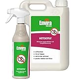 Envira Motten-Spray 500 ml + 2 Liter Drucksprüher - Mittel gegen Motten, Kleidermotten, Lebensmittelmotten - Mottenschutz mit Langzeitwirkung - Mottenfalle Alternative, Geruchlos