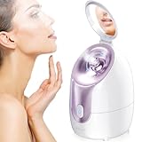 Gesichtssauna Gesichtsdampfer,Nano Ionic Facial Steamer 20 Minuten Dampfzeit 145 ml Großer Wassertank Gesicht Dampfgerät Luftbefeuchter Porenreiniger Gerät für Gesicht Hautpflege Gesichtspflege SPA