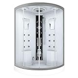 AcquaVapore Dampfdusche Sauna Dusche Duschkabine D26-EH-EA 130x130 cm OHNE 2K ScheibenVersiegelung