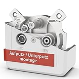 DUR-line Antennendose 3-Loch für Unterputz & Aufputz |...