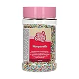 FunCakes Nonpareils Discomix: Kuchenstreusel, großartiger Geschmack, perfekt zum Dekorieren von Kuchen. 250 g.