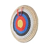 Zielscheibe Bogenschießen, Handgefertigte Bogenschießscheiben aus Stroh. traditionelle Strohscheibe für Pfeil und Bogen, Geeignet für Compoundbogen..., Für Bogenschießen und Jagdtraining(1 Layers)